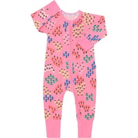 Bonds Baby Print Zip Wondersuit - Pink