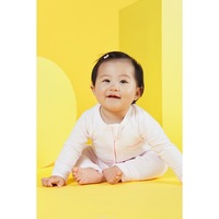 Bonds Baby Stripe Zip Wondersuit - Pink