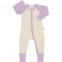 Bonds Baby Value Zip Wondersuit - Purple & Cream