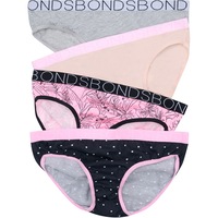 Bonds Girls Bikini 4 Pack - Multi