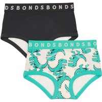 Bonds Kids Whoopsies Toilet Training Undies 2 Pack - Black & Green