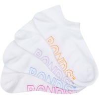Bonds Women's Light No Show Socks 4 Pack - White