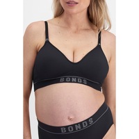 Bonds Women's Retro Rib Maternity Wirefree Bra - Black