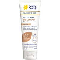Cancer Council Face Day Wear BB Cream Matte SPF 50+ 50mL - Light Tint