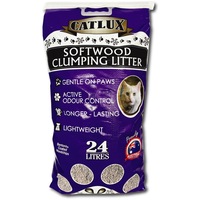 Catlux Softwood Clumping Litter 24L