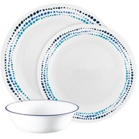 Corelle 12 Piece Dinnerware Set - Ocean Blues 