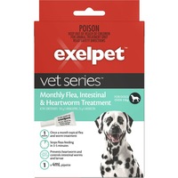 Exelpet Vet Series Monthly Flea, Intestinal & Heartworm Treatment - Dogs Over 25kg