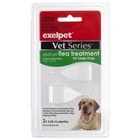 Exelpet Vet Series Spot-On Flea Treatment 2 Pack - Large Dogs