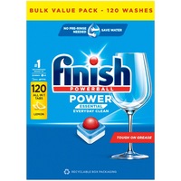 Finish Power Essential Dishwashing Tablets Lemon Sparkle 120 Pack