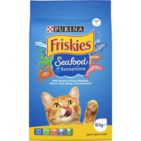 Friskies Seafood Sensations Dry Cat Food 10kg
