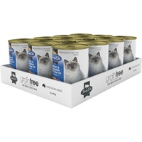 Fussy Cat Grain Free Adult Wet Cat Food Salmon & Oceanfish & Olive Oil 12x400g