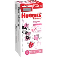 Huggies Ultra Dry Nappies Girls Size 5 (13 - 18kg) 96 Pack