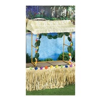 Luau Tiki Bar Hut Tabletop 4-Piece Kit