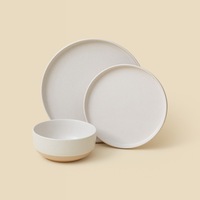 Openook 12 Piece Natural & Neutral Dinner Set - Dipped Speckle