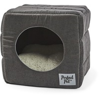 Perfect Pet Cube Cat House - Charcoal