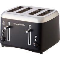 Russell Hobbs Addison 4-Slice Toaster, Matte Black - RHT514BLK