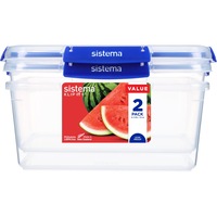 Sistema Klip It Plus Rectangle Container 3.35L 2 Pack