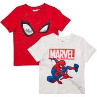 Spider-Man Kids Print Tee 2 Pack - Red & White
