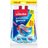 Vileda SuperMocio 3 Action Strip Mop Refill - Twin Pack