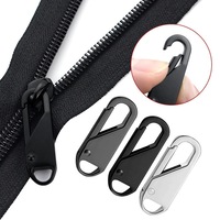 12 Pcs Zipper Slider Puller Zipper Repair Kit Removable Zipper Pull Tabs For Clothing-3 Color