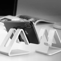 2 Pack Phone Desktop Stand Mobile Phone Holder Plastic Mount for Phone or Pad