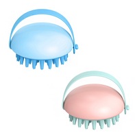 2 pcs Silicone bath massage brush multifunctional bath brush