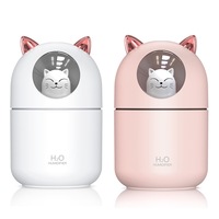 2Pcs Cute Mini Humidifier USB Colorful Night Light Home Silent Air Humidifier