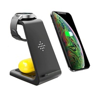 3-In-1 Wireless Charging Stand For Samsung-Black