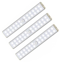 3 pack 24LEDS Closet Light USB Rechargeable Motion Sensor Light