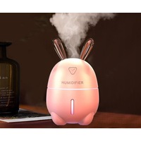 300ML USB Cute Rabbit Air Humidifier night light-Pink