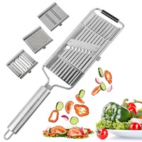 4 in 1 Multi-Purpose Vegetable Slicer Cheese Grater with 4 Adjustable Blades Set