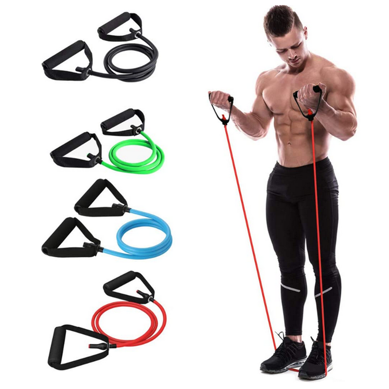 5 PCS Yoga Elastic Fitness Exercise Pull Rope Exercise Resistance Bands set