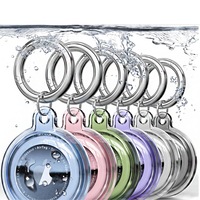 6Pcs For Apple Airtag Case Cover Anti-lost Keychain Ring Protective AirTag Case