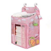 Hanging Baby Diaper Caddy Organizer Baby Crib Hanging Classified Storage Bag