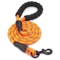 Strong Dog Leash Pet Leashes Reflective Leash For Small Medium Large Dog-Orange