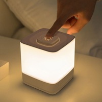 Table Touch Lamp Small Bedside Lamp LED Night Light Charging Nightstand Light