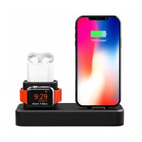 3-in-1 iOS Charging Station - Black, Beige or Dark Blue