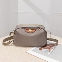 Women's Simple Messenger Bag Waterproof Soft Cloth Shoulder Bag Fashion Bags