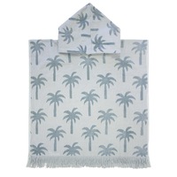 Bambury Kids Palm Poncho Hooded Beach Towels-Quick Drying-Surf