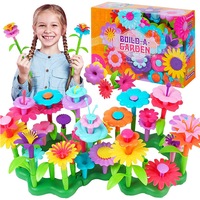 Nevenka 109Pcs Flower Garden Building Toys STEM Stacking Game for Girls Age 3-7 Years Old