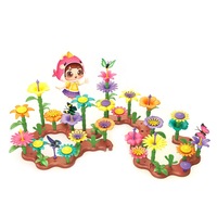 Nevenka 144Pcs Flower Garden Building Kit STEM Toy for 3-7 Year Old Girls