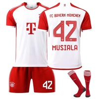 Nevenka Bayern Home Jersey MUSIALA #42 Soccer Jersey Kids Adult 3-Pieces Jersey Kits