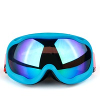 Nevenka Double Layer Ski Goggles OTG Anti-fog UV Protection Snowboard Goggles-LightBlue/Green