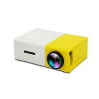 Nevenka Portable Mini Projectors with HDMI USB Interfaces and Remote Control for Home Theater-Yellow