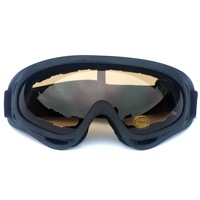 Nevenka Ski Goggles with Wind Dust UV 400 Protection for Teens Kids Adults--BlackFrame/Brown