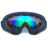 Nevenka Ski Goggles with Wind Dust UV 400 Protection for Teens Kids Adults-BlackFrame/Color