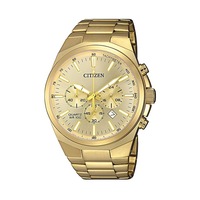 Citizen Men's Chronograph Gold Tone Stainless-Steel Watch Model AN8172-53P Stainless Steel Tachymeter 4974374275080