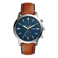 Fossil Mens Townsman Watch Model FS5279 Stainless Steel 3 Hands Brown 796483314504