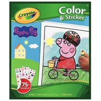 Crayola - Colour & Sticker Book - Peppa Pig