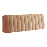 Anyhouz Headboard Cover Khaki Short Plush Super Soft Smooth Quilted Velvet Bed Back Dust Protector Cover 100x70cm